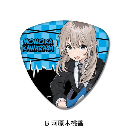 『ガールズバンドクライ』ピック型缶バッジ B 河原木桃香